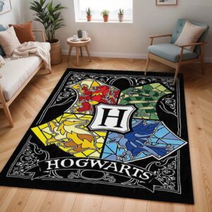 Harry Potter Schule von Hogwarts Logo Zeichnung Teppich - TOK