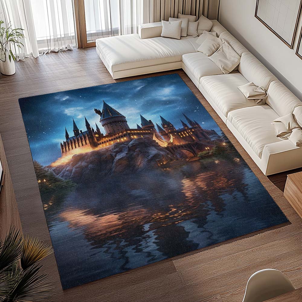Harry Potter Schule von Hogwarts Nacht 03 Teppich - TOK – Bild 2