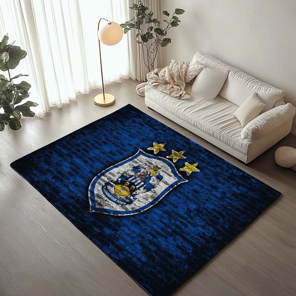 Huddersfield Town FC EFL Championship Blaue Backsteinmauer Teppich