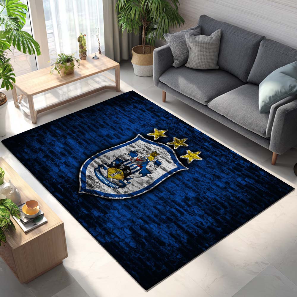 Huddersfield Town FC EFL Championship Blaue Backsteinmauer Teppich – Bild 2