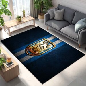 Alternative view of Huddersfield Town FC EFL Championship Blaues Metall Teppich
