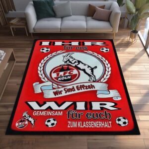 1. FC Köln -  Effzeh Teppich 25 - Teppich für Fans