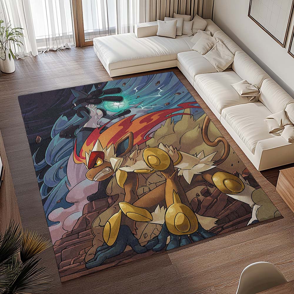 Panferno gegen Mega Lucario 2 Teppich - TOK – Bild 2