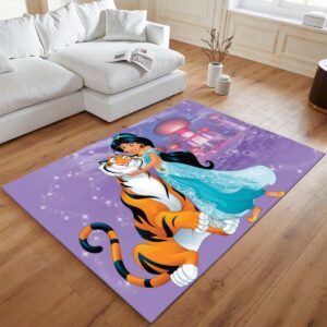 Alternative view of Prinzessin Jasmin und Tiger Rajah – Aladdin 04 Teppich - TOK