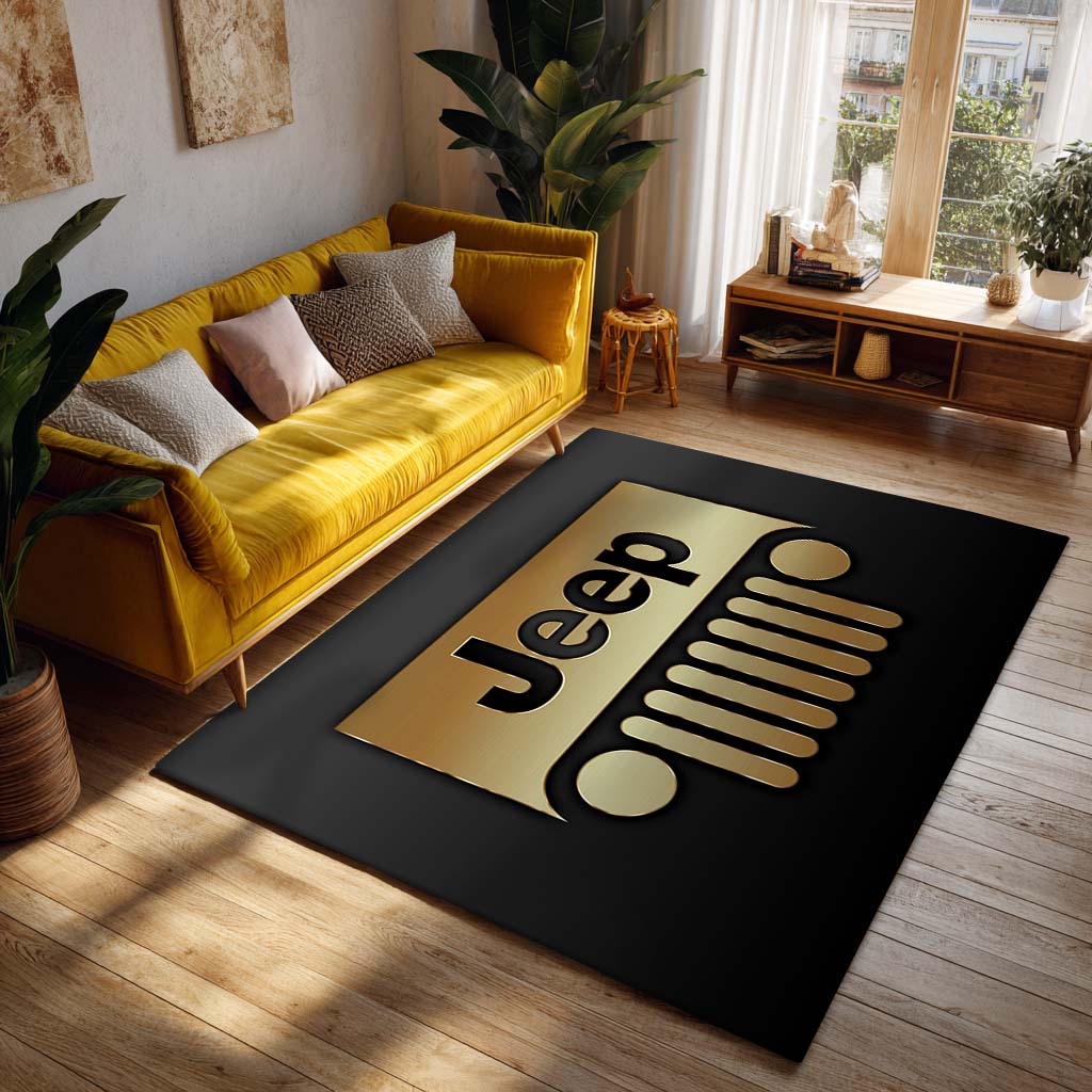 Jeep Gold Style Teppich - Teppich mit Automotiv-Motiv – Bild 2