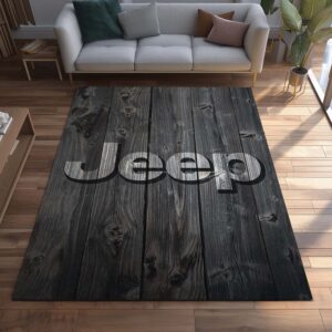 Alternative view of Jeep Wooden Style Teppich - Teppich mit Automotiv-Motiv