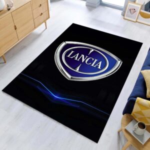 Lancia Car Blue Style Teppich - Teppich mit Automotiv-Motiv