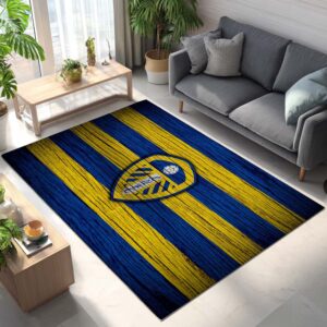 Alternative view of Leeds United FC EFL Championship Holz-Hintergrund Teppich