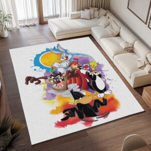 Alternative view of Looney Tunes – Alle Charaktere 10 Teppich - TOK