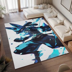Alternative view of Lucario Pokémon  - Lucario Pokemon 11 Teppich - TOK