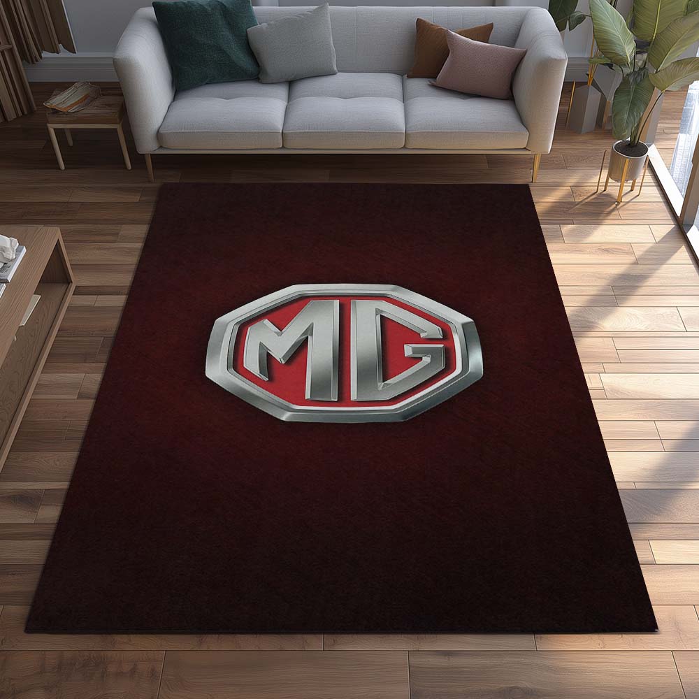 MG Dark Red Background Teppich - Teppich mit Automotiv-Motiv – Bild 2