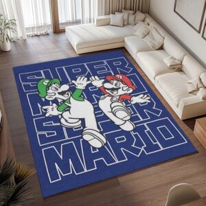 Alternative view of Mario und Luigi – Super Mario 5 Teppich - TOK