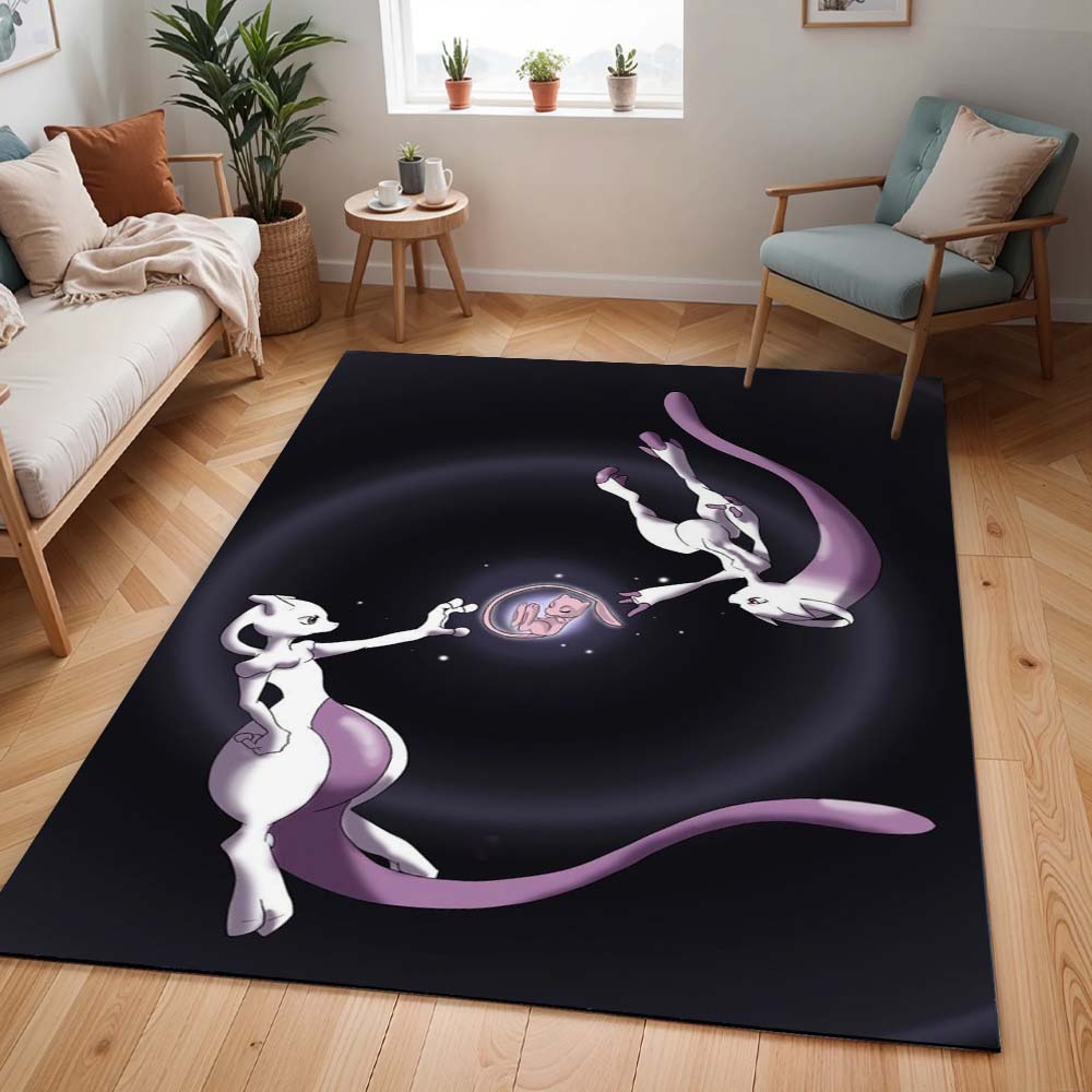 Mewtu Pokémon - Mewtwo Pokemon 8 Teppich - TOK