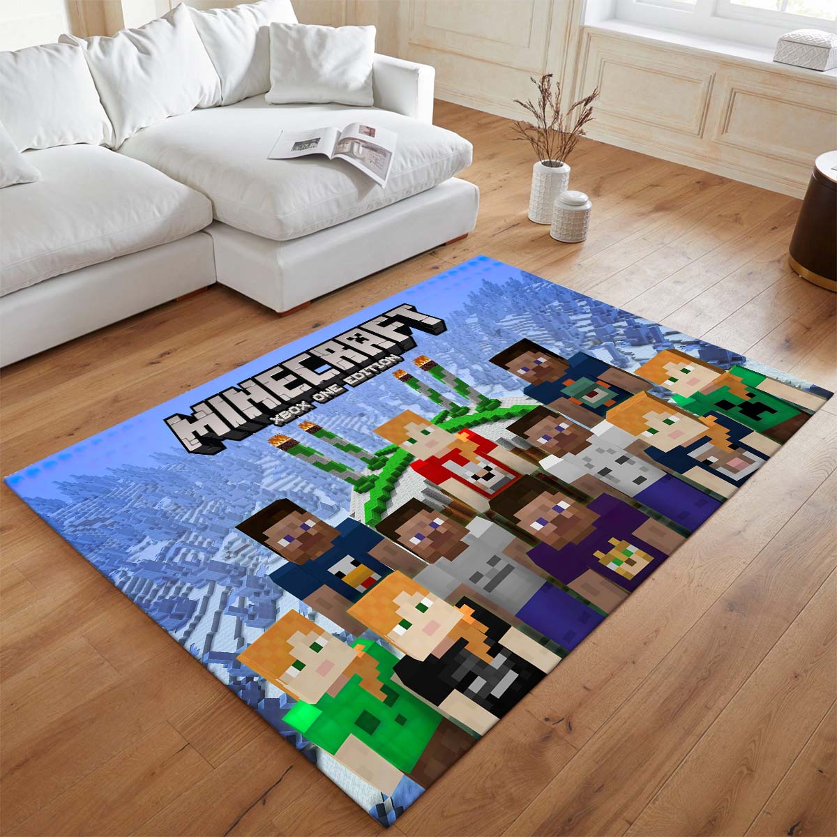 Minecraft Alle Charaktere Freunde im Spiel Teppich - TOK – Bild 2