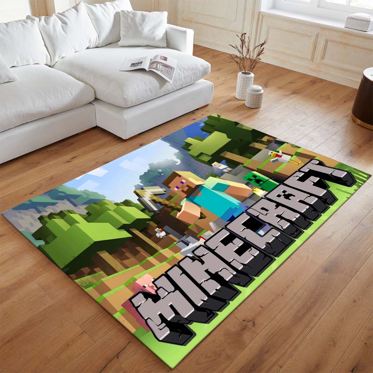 Minecraft und Hauptcharakter Steve Teppich - TOK – Bild 2