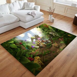 Alternative view of Minecraft Charaktere Wald-Biom Eiche Birke Teppich - TOK