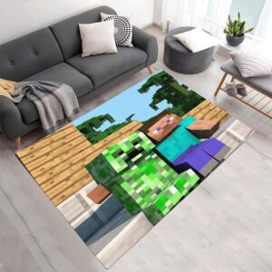 Minecraft Steve Creeper Spielteppich Teppich - TOK