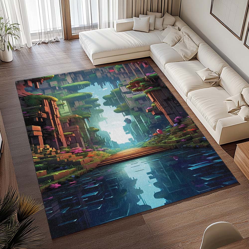 Minecraft Welt Hintergrund Teppich - TOK – Bild 2