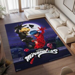 Alternative view of Miraculous Ladybug und Cat Noir 01 Teppich - TOK