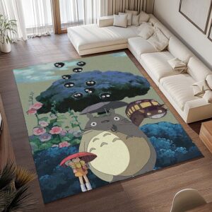 Alternative view of Mein Nachbar Totoro Alle Charaktere 3 Teppich - TOK