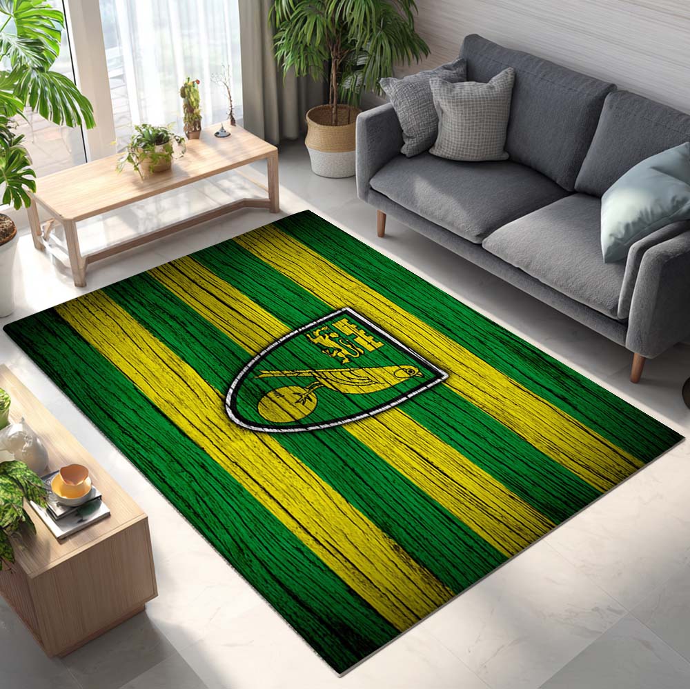 Norwich City FC EFL Championship Holz Teppich – Bild 2