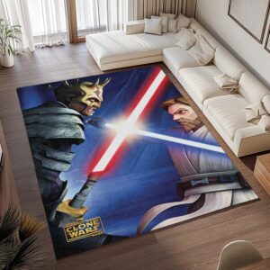 Alternative view of Obi-Wan gegen Savage Star Wars Charakter Teppich - TOK