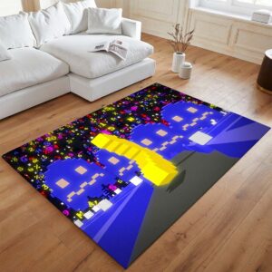 Alternative view of Pac-Man und Geister im Minecraft-Stil Teppich - TOK