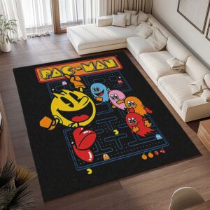 Alternative view of Pac-Man und Power-Pellets Geister mit Früchten im Spiel Teppich - TOK