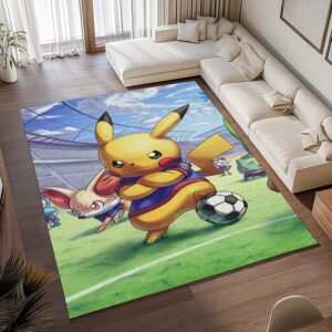 Alternative view of Pokémon Pikachu Fußball Teppich - TOK