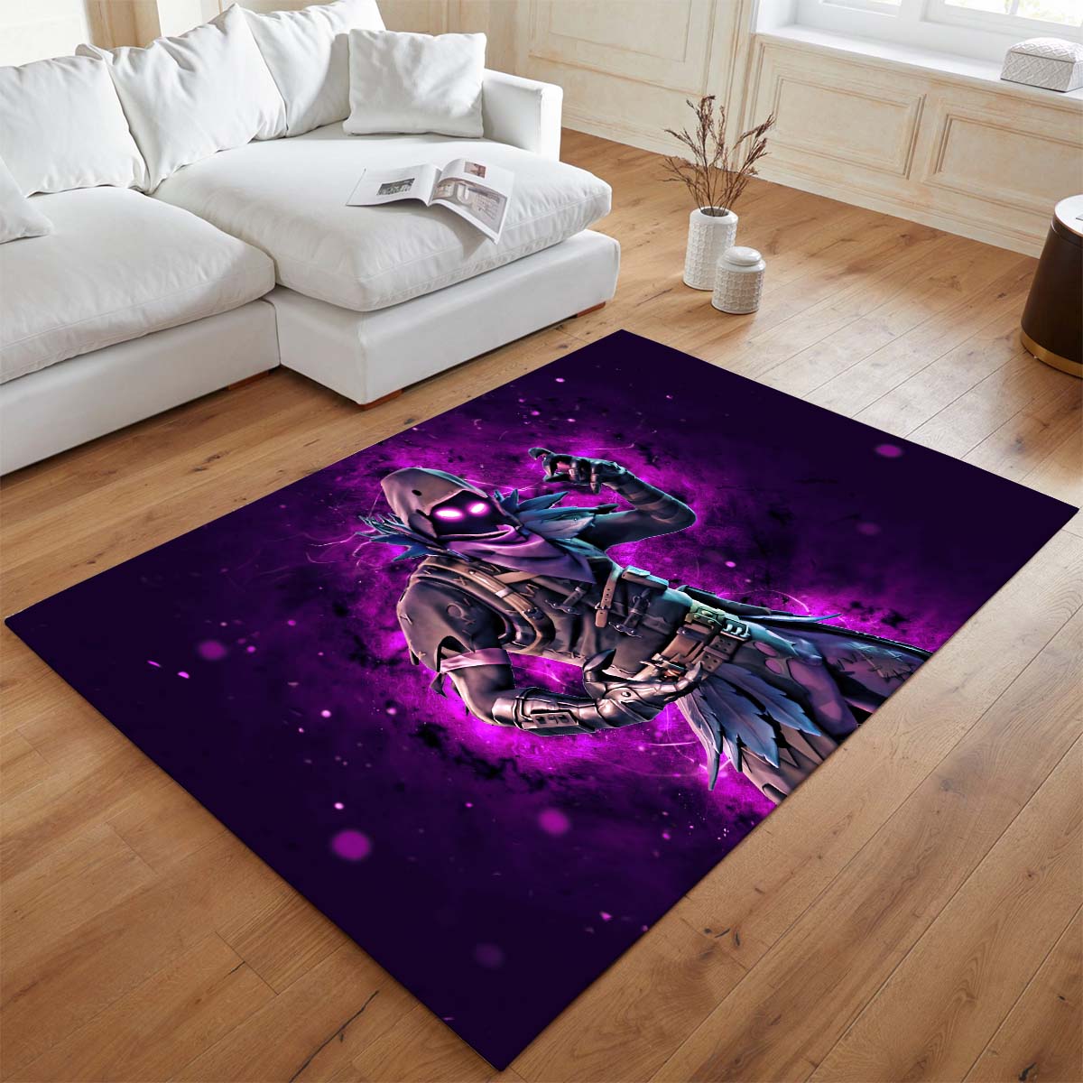 Raven Violett Neonlicht Skin Fortnite 07 Teppich - TOK – Bild 2