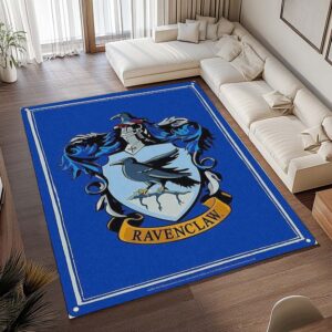 Alternative view of Haus Ravenclaw Harry Potter Blaues Logo Teppich - TOK