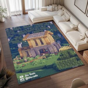 Alternative view of Einfaches Birkenhaus in Minecraft Teppich - TOK