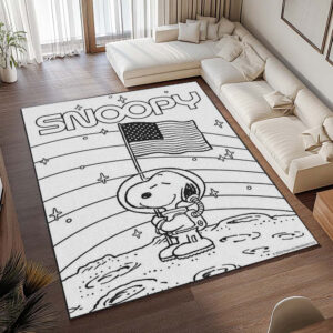 Alternative view of Snoopy – Zum Mond 2 Teppich - TOK
