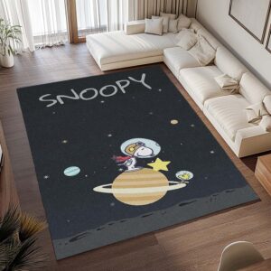 Alternative view of Snoopy – Zum Mond 3 Teppich - TOK