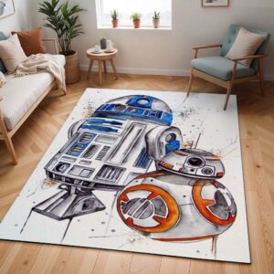 Raumschiff Star Wars Roboter Teppich - TOK