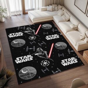 Alternative view of Star Wars Darth Vader und Weltraum Teppich - TOK