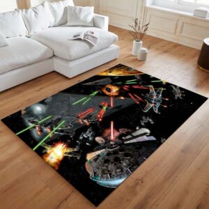 Alternative view of Star Wars Weltraumschlacht 2 Teppich - TOK