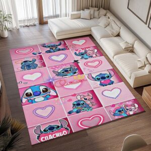 Alternative view of Stitch Rosa Glücklich Teppich - TOK