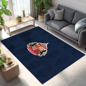 Alternative view of Sunderland A.F.C FC EFL Championship Blauer Hintergrund Teppich