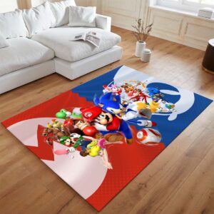 Alternative view of Super Mario & Sonic – Nintendo-Charaktere 2 Teppich - TOK