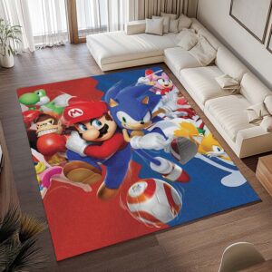 Alternative view of Super Mario & Sonic – Nintendo-Charaktere Teppich - TOK