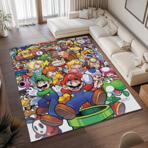 Alternative view of Super Mario – Charaktere 12 Teppich - TOK