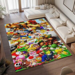 Alternative view of Super Mario – Charaktere 22 Teppich - TOK