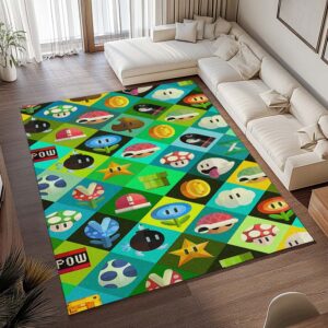 Alternative view of Super Mario – Charaktere 29 Teppich - TOK