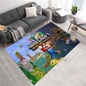Super Mario im Minecraft-Stil Teppich - TOK