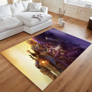 Alternative view of Sylvanas Windläufer Anduin Wrynn World of Warcraft Teppich - TOK