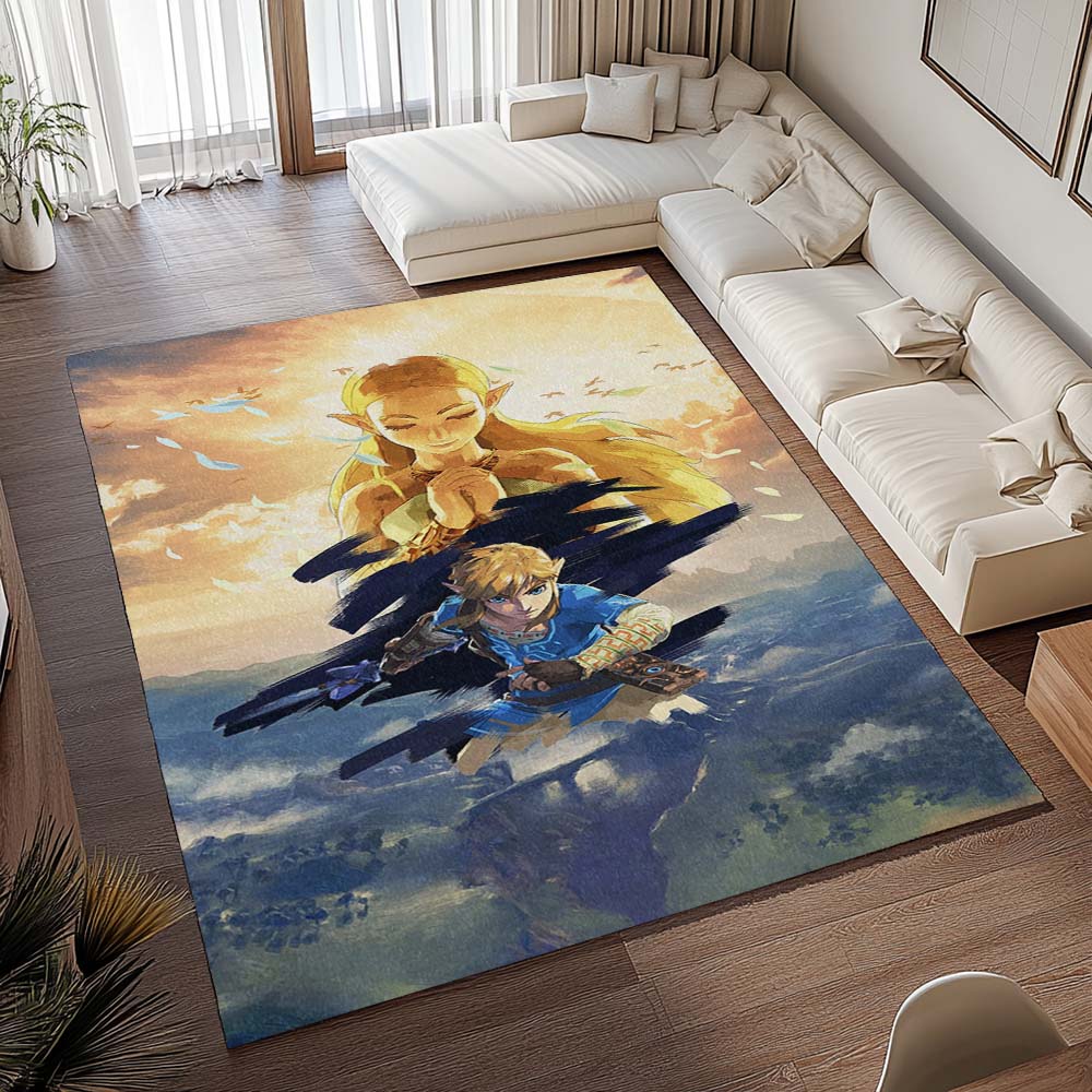 Die Legende von Zelda Link und Prinzessin Zelda Alle Charaktere 4 Teppich - TOK – Bild 2