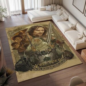 Alternative view of Der Herr der Ringe Die Rückkehr des Königs Teppich - TOK