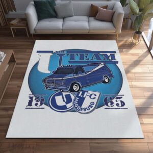 1. FC Magdeburg -  FCM Teppich 4 - Teppich für Fans