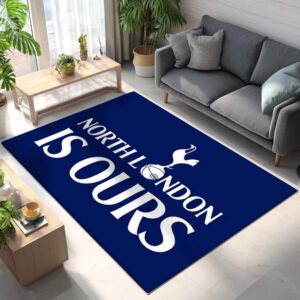Alternative view of Tottenham Hotspur FC SPURS Champions League North London is ours Teppich